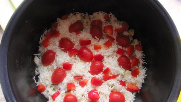 овощная закуска с соусом пармеджано