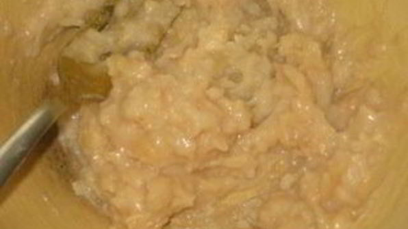 фасолевый паштет с карамелизированным луком и имбирем