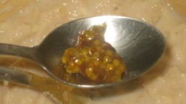 фасолевый паштет с карамелизированным луком и имбирем