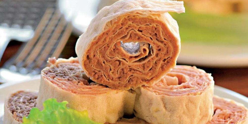 Рецепт мясного паштета в лаваше