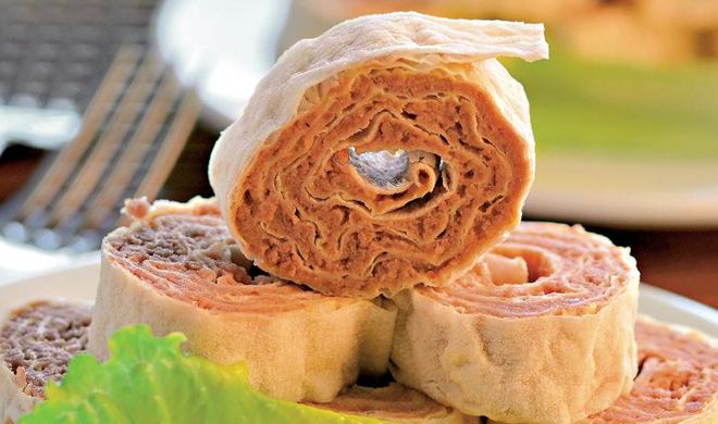 Мясной паштет в лаваше