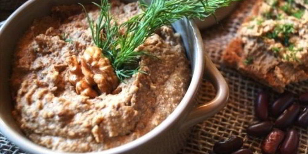 Рецепт паштета из фасоли с грибами