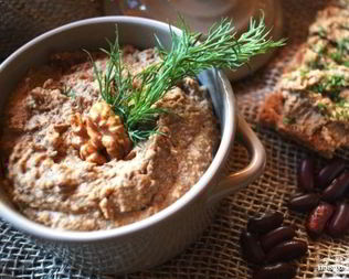 Паштет из фасоли с грибами