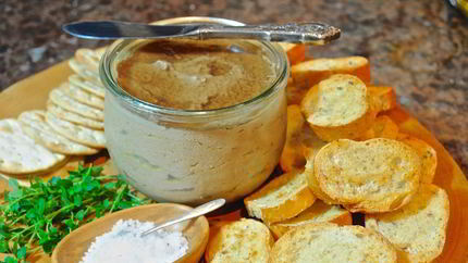 Паштет из куриной печени с луком