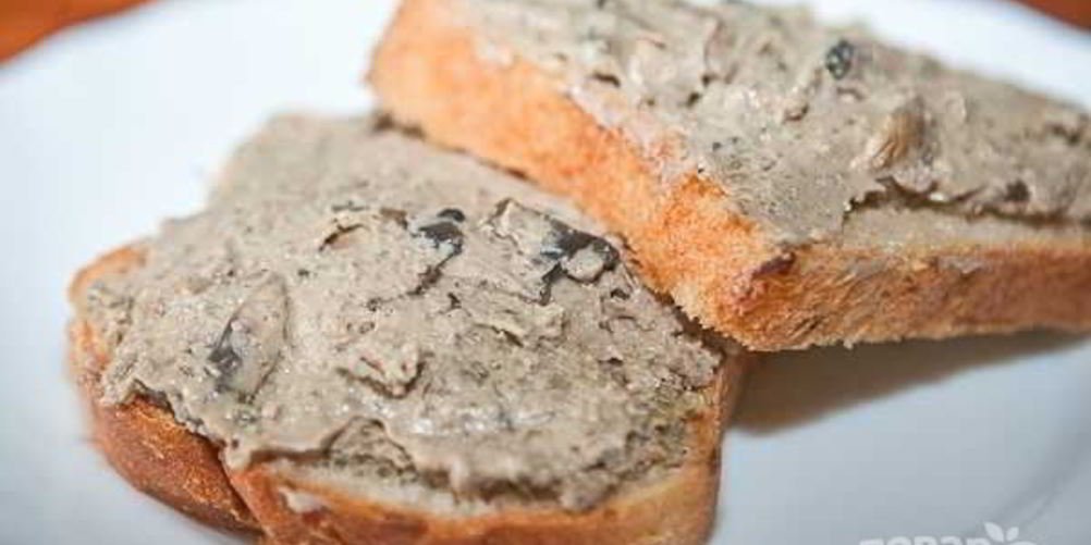 Рецепт паштета из печени и грибов