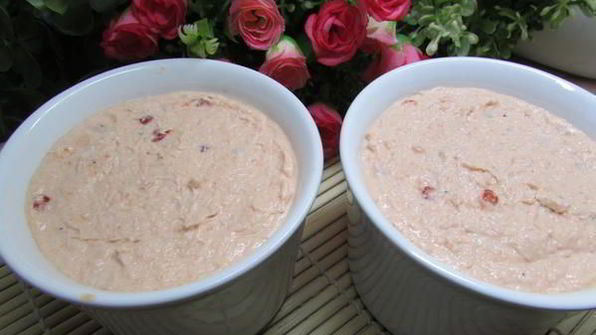 паштет из семги с красной икрой и белым вином