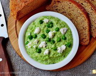 Паштет из зеленого горошка