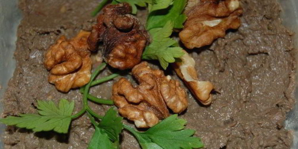 Рецепт паштета необычного с яблоками и орехами
