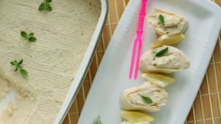 Постный паштет из фасоли