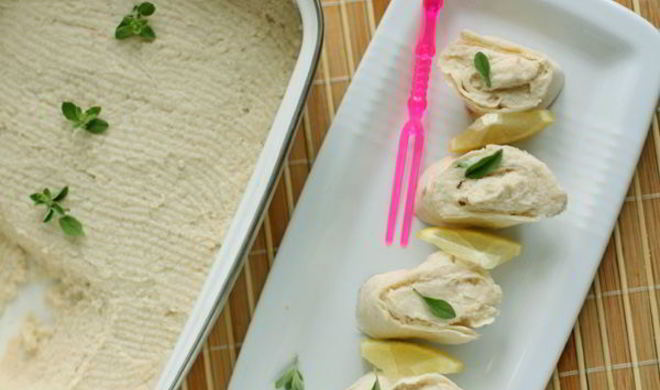 Постный паштет из фасоли