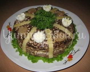 Торт из говяжьей печени