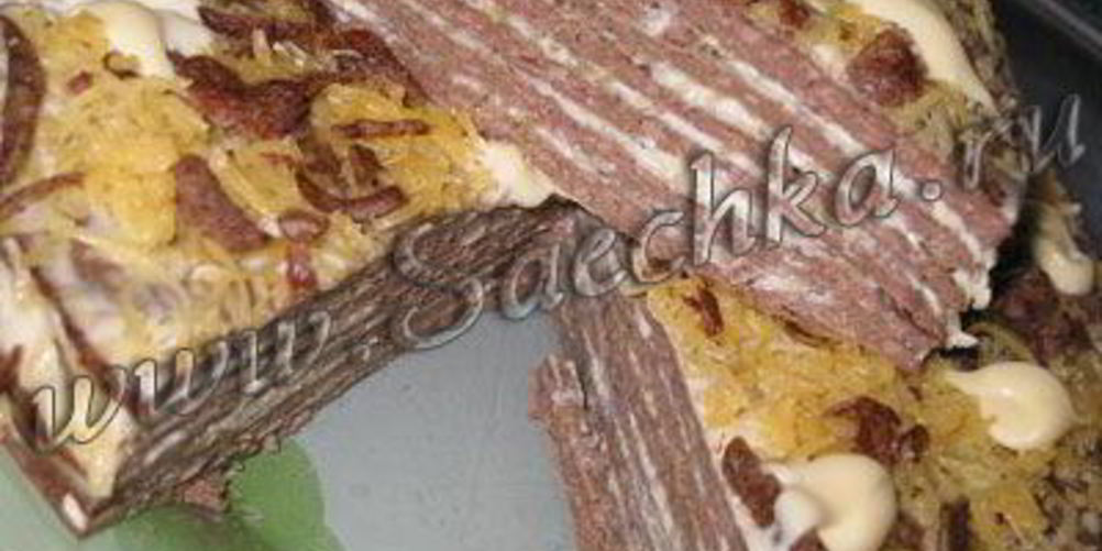 Рецепт торта из куриной печени