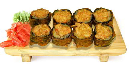 Горячие роллы с крабовыми палочками