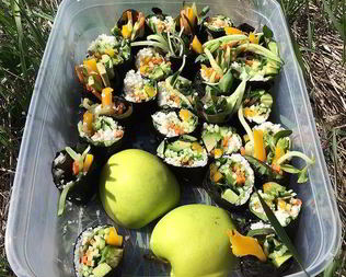 Овощные роллы без риса