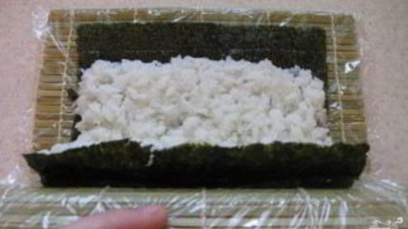 ролл с лососем