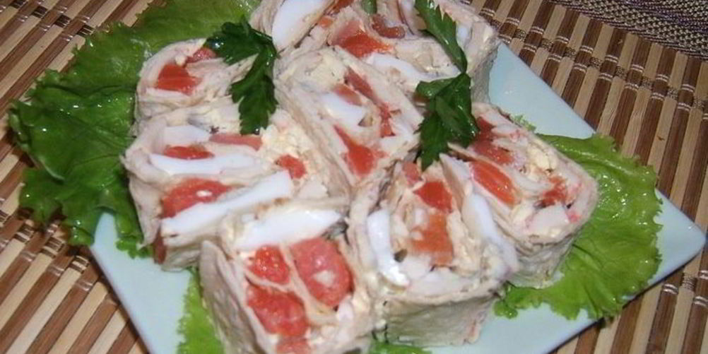 Рецепт роллов из лаваша