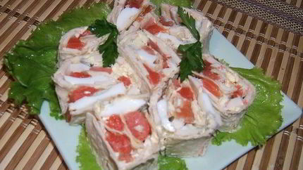 Роллы из лаваша