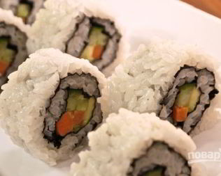 Роллы овощные
