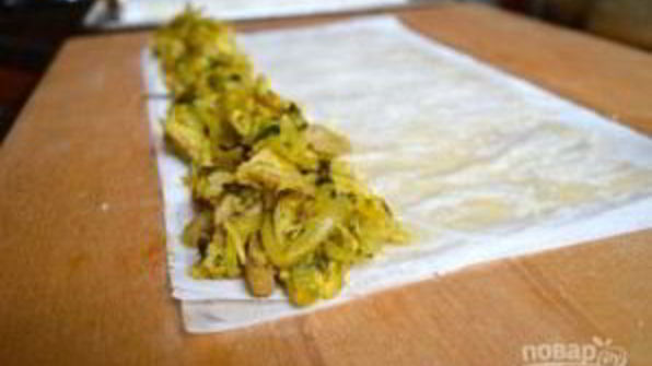 роллы с курицей карри