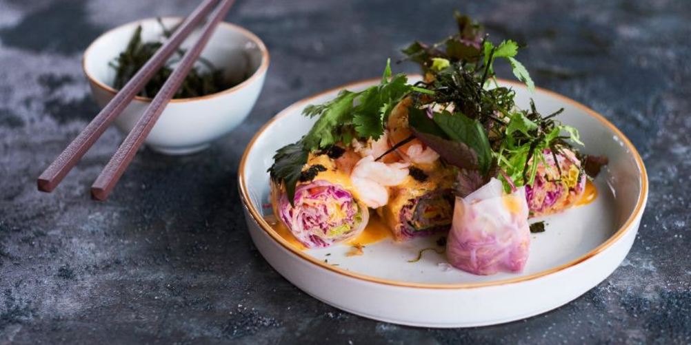 Рецепт спринга-ролла с креветками