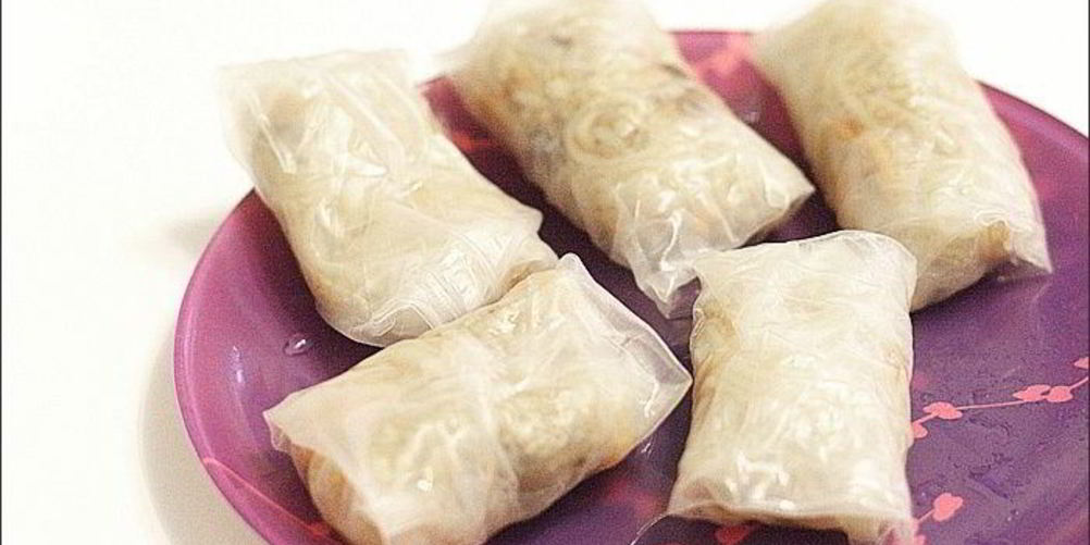 Рецепт спринга-роллов с куриным фаршем и грибами