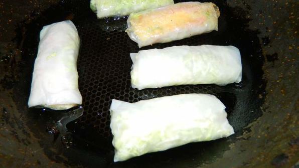 спринг-роллы с семгой