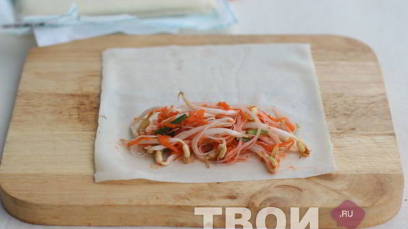 вегетарианские спринг роллы