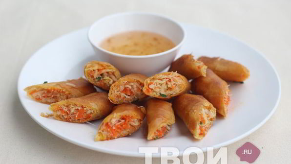 вегетарианские спринг роллы