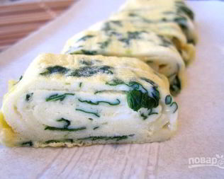 Яичный ролл на завтрак