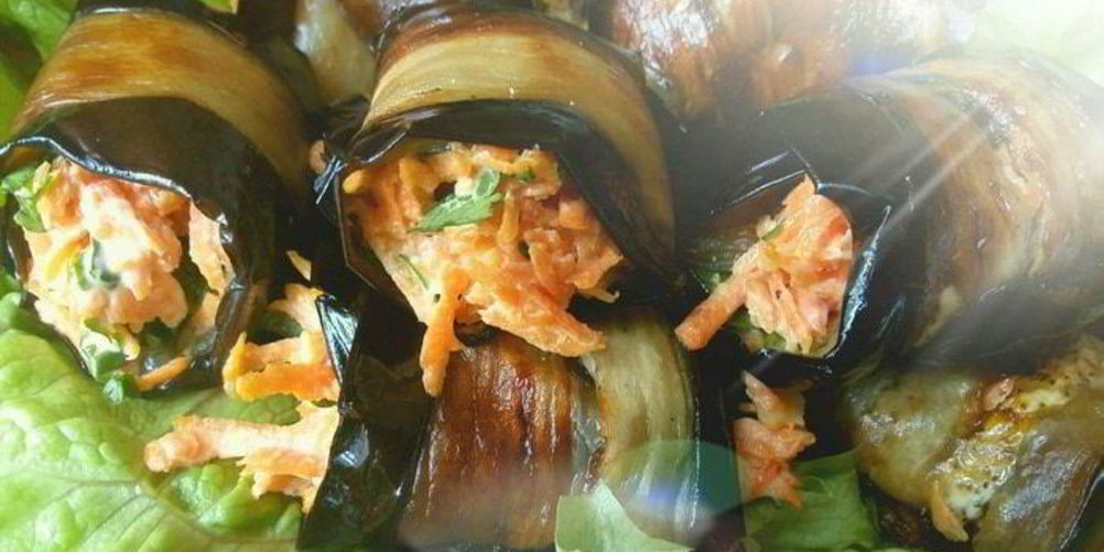 Рецепт баклажанов-рулетиков