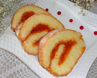 Бисквитный быстрый рулет за 5 минут