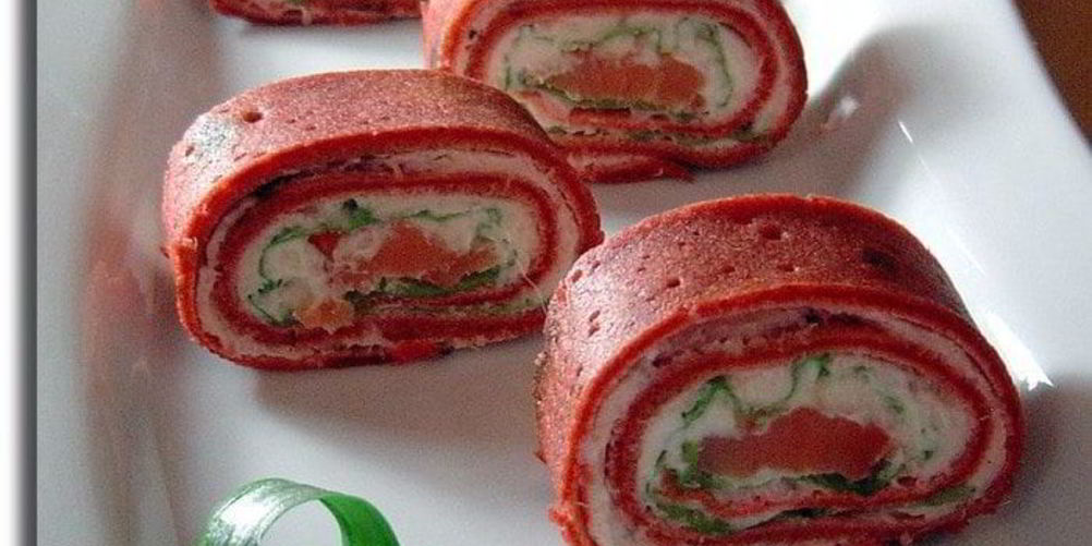 Рецепт блинных рулетиков сюрприз