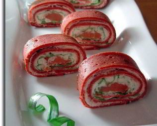 Блинные рулетики Сюрприз