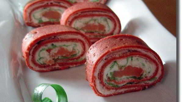 блинные рулетики сюрприз