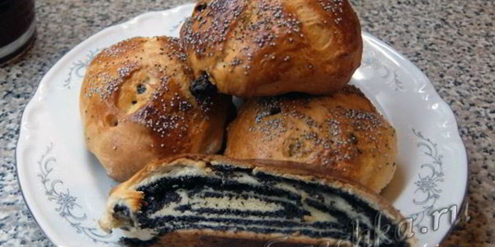 Рецепт дрожжевого рулета с маком