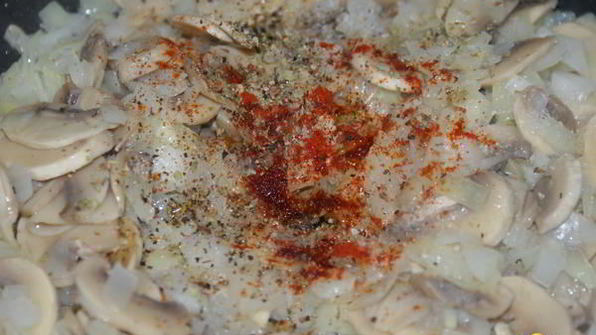 картофельный рулет с грибами