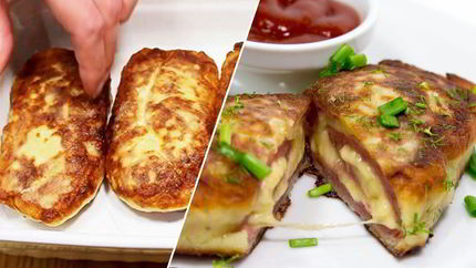 Картофельные рулеты с начинкой