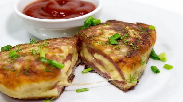 картофельные рулеты с начинкой