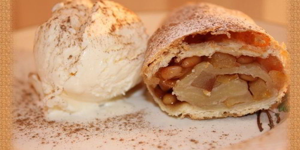 Рецепт коричного рулета с кедровыми орешками