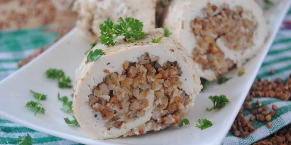 Рецепт куриного рулета с гречкой