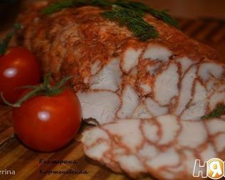 Куриный рулет с паприкой