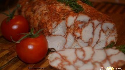 Куриный рулет с паприкой