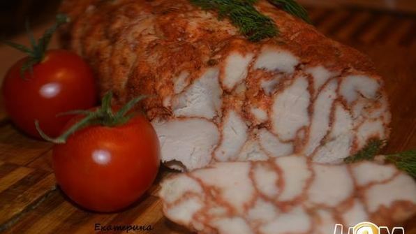 куриный рулет с паприкой
