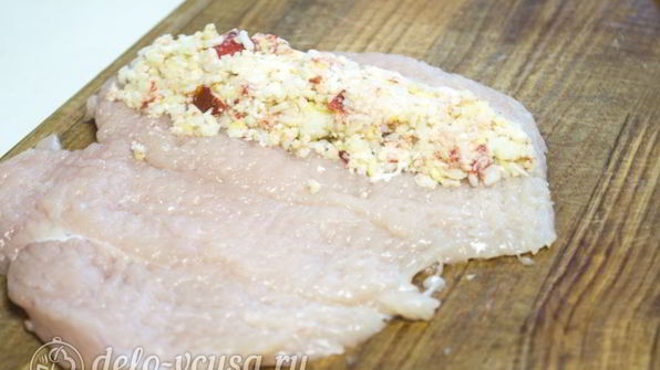 куриный рулет с рисом