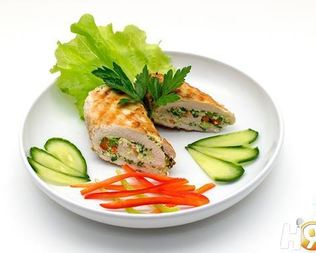 Куриные рулеты с яичным кремом