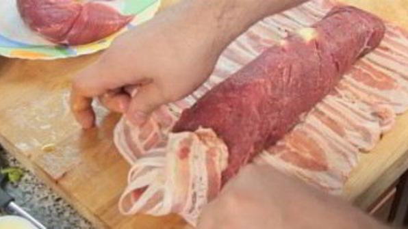 мясной рулет с морковью