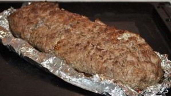 мясной рулет с рисом