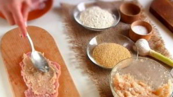 мясные рулетики с курицей