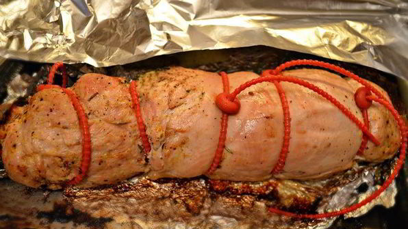 новогодний рулет из индейки