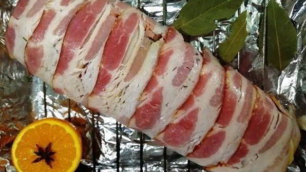 рулет из индейки с шампиньонами